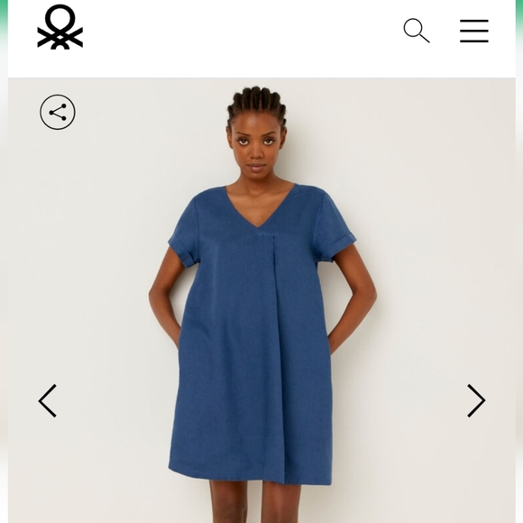 United Colors Of Benetton Dresses & Skirts - COPY - BENETTON Pure Linen Dress Size M